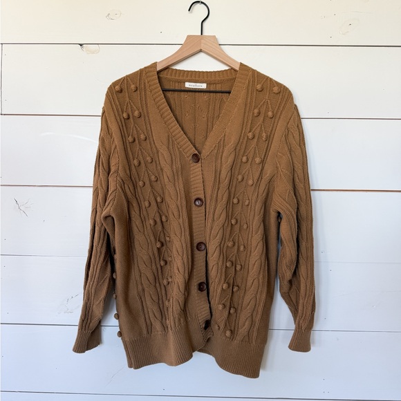 Neuflora Sweaters - Neuflora Nara Cardigan in Bronze size small